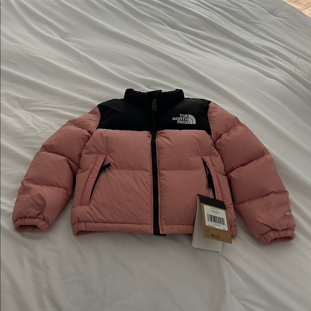 The North Face Pink and Black Insulated Jacket